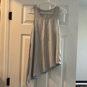 Lululemon asymmetrical workout tank. Like new. Women’s. Size 4. Gray.